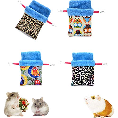 BOENTA Camas para Gatos Cama Conejo Guinea Cerdo Juguetes Hámster Hamaca Guinea Cerdo Hamaca Guinea Cerdo casa Hurón hamacas Ardilla Bolsa de Dormir 2,L
