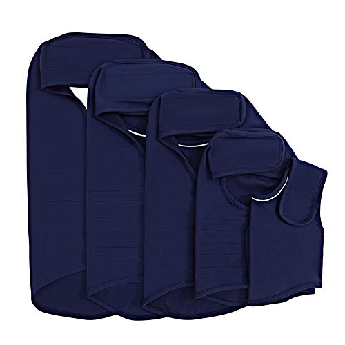 BOENTA Trajes Perro Ropa para Perros Camiseta médica para Perros Perro médico Chaleco Abrigos para Perros pequeños Ansiedad Abrigo de Perro Blue,XS
