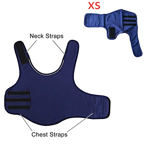 BOENTA Trajes Perro Ropa para Perros Camiseta médica para Perros Perro médico Chaleco Abrigos para Perros pequeños Ansiedad Abrigo de Perro Blue,XS