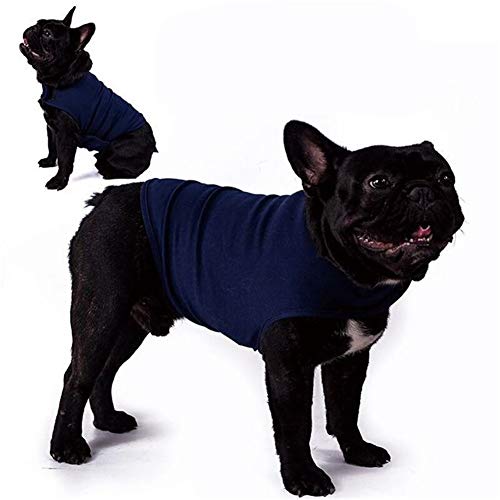 BOENTA Trajes Perro Ropa para Perros Camiseta médica para Perros Perro médico Chaleco Abrigos para Perros pequeños Ansiedad Abrigo de Perro Blue,XS