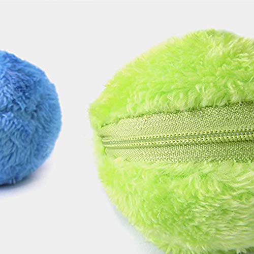 Bola De Rodillo para Mascotas Perro Eléctrico De La Bola Pelota De Juguete Interactivo Perro Juguetes para La Educación En Movimiento De Juguete con La Cubierta del Paño 4 De Perrito Perros Y Gatos