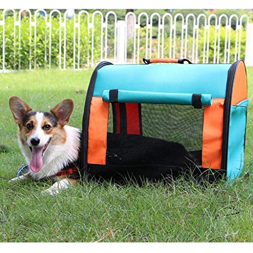 Bolsa de mascotas Carpa Pet Box Orange Mosaic Cage Folding Portable Gato y Perro Viajes Transporte Coche Fuera del envío 48 * 43 * 41 cm Liuyu.