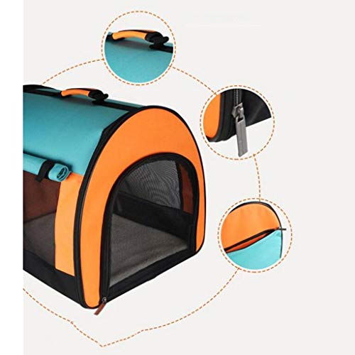 Bolsa de mascotas Carpa Pet Box Orange Mosaic Cage Folding Portable Gato y Perro Viajes Transporte Coche Fuera del envío 48 * 43 * 41 cm Liuyu.
