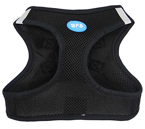 BPS® Arnés para Perros Mascotas Callar para Perros Mascotas 5 Tamaños para Elegir para Perro pequeño Mediano y Grande (Negro, XL) BPS-3861N