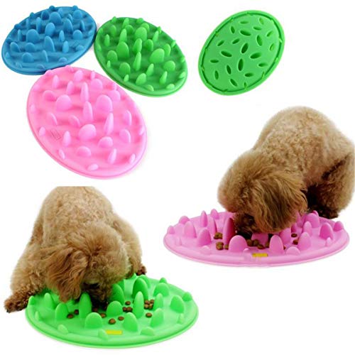 BrilliantDay Comedero de Perros para ralentizar la Comida, Mascota diversión alimentador Perro tazón Lento alimentador Bloat Detener Perro Comida tazón Maze Interactivo Rompecabezas Gato tazón