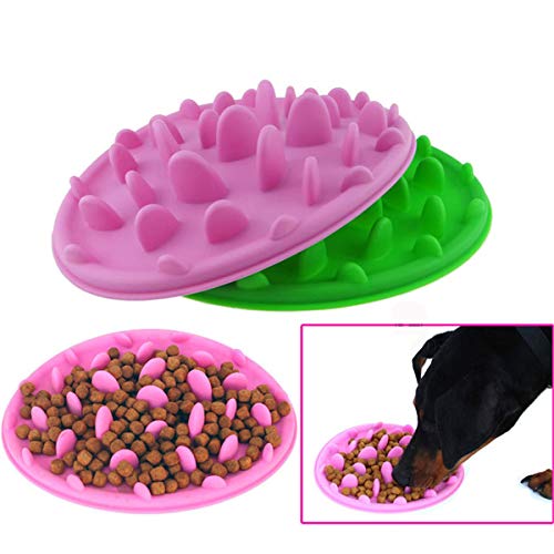 BrilliantDay Comedero de Perros para ralentizar la Comida, Mascota diversión alimentador Perro tazón Lento alimentador Bloat Detener Perro Comida tazón Maze Interactivo Rompecabezas Gato tazón