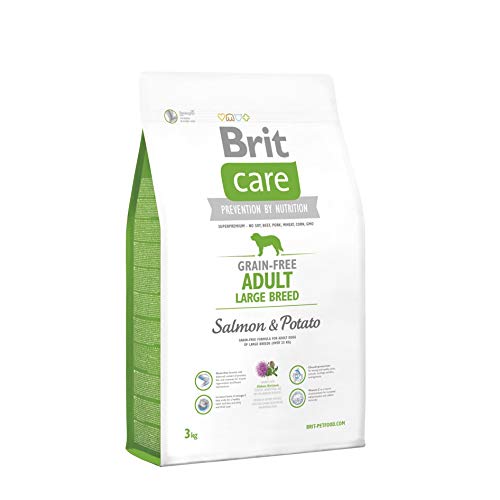 Brit Care Grain-Free Adult Large Breed Salmon & Potato Comida para Perros - 3000 gr