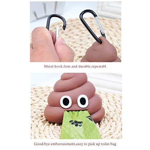 BSTOPSEL - Dispensador de bolsas para caca de perro, ligero, se adapta a bolsas de caca de perro y gato, bolsa para pañales de bebé
