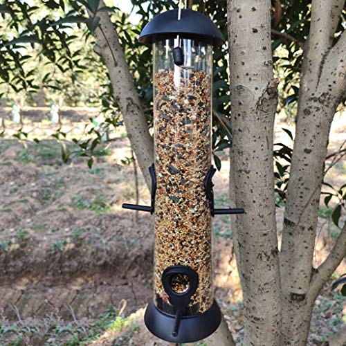 BUIDI Colgante Alimentador de Semillas de Aves Silvestres Alimentador de pájaros Alimentador de pájaros de jardín al Aire Libre