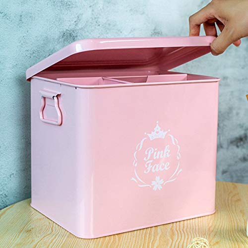Caja de almacenamiento de alimentos para mascotas con sello de metal, color rosa, para preservación de la humedad, a prueba de humedad, para perros y gatos