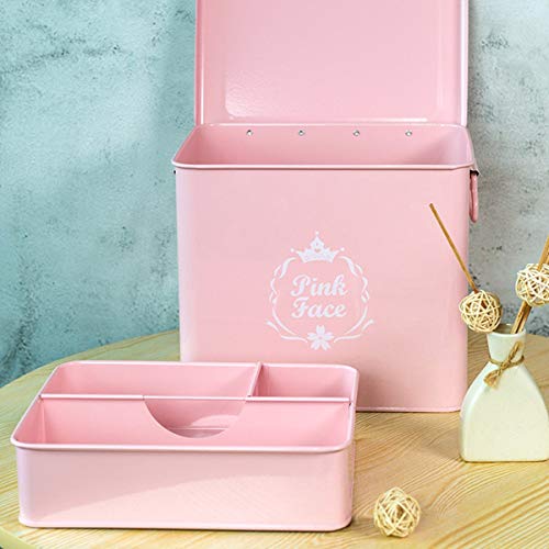 Caja de almacenamiento de alimentos para mascotas con sello de metal, color rosa, para preservación de la humedad, a prueba de humedad, para perros y gatos