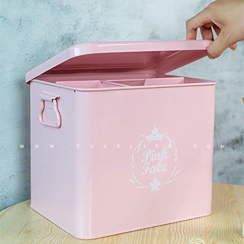 Caja de almacenamiento de alimentos para mascotas con sello de metal, color rosa, para preservación de la humedad, a prueba de humedad, para perros y gatos