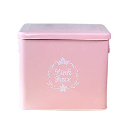 Caja de almacenamiento de alimentos para mascotas con sello de metal, color rosa, para preservación de la humedad, a prueba de humedad, para perros y gatos