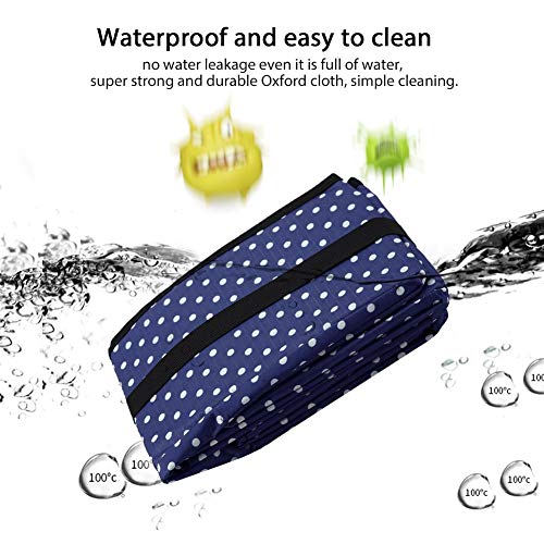 Caja de Arena para Gatos, Plegable portátil para Mascotas Caja de Arena para Mascotas Kitty Litter Pan Caja de Aseo para Gatos Cama para Mascotas Casa Nido para Uso en Viajes al Aire Libre(Azul)