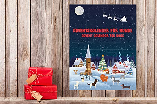 Calendario de Adviento para perros Fresco 2020 (paisaje de nieve) – Contiene golosinas y aperitivos para perros