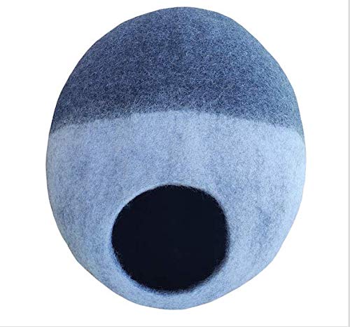 Cama Cueva para Gatos y pequeñas Mascotas en Tonos Azul - Cat Cave Blue