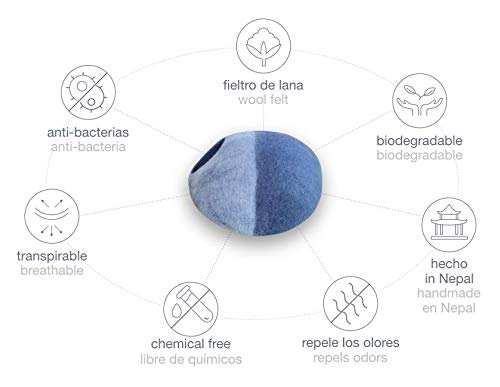 Cama Cueva para Gatos y pequeñas Mascotas en Tonos Azul - Cat Cave Blue