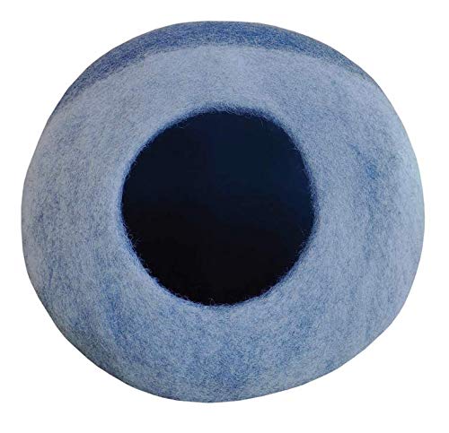Cama Cueva para Gatos y pequeñas Mascotas en Tonos Azul - Cat Cave Blue