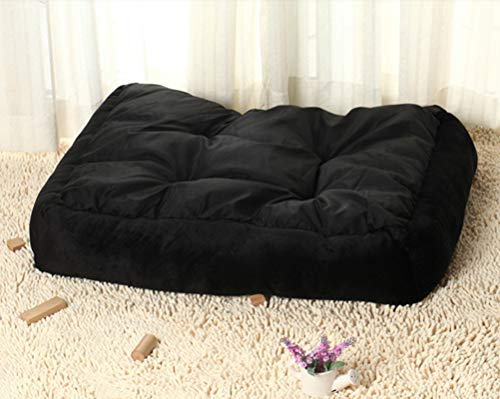 Cama de Perro Cómodo Casa para Mascotas Adecuado para Todos Los Tamaños de Gatos y Perros Lavable Cuatro Temporadas Disponibles Negro XXS