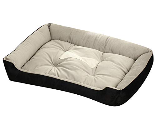 Cama de Perro Cómodo Casa para Mascotas Adecuado para Todos Los Tamaños de Gatos y Perros Lavable Cuatro Temporadas Disponibles Negro XXS