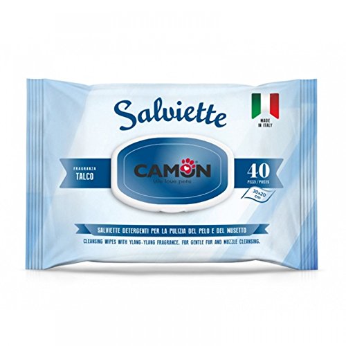 Camon Toallitas Talco 40Und, Un tamaño 500 g