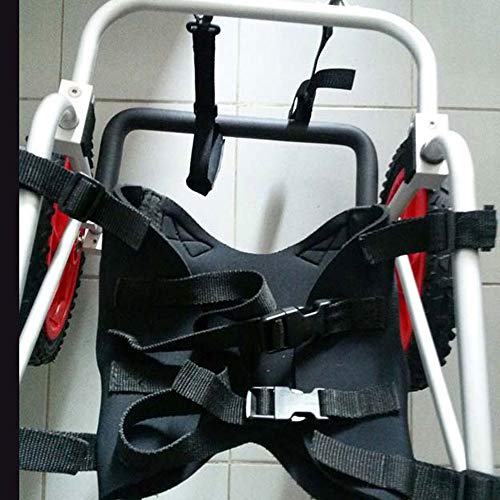 Carrito for perros, adecuado for la práctica de mascotas, rehabilitación, lesiones asistidas, caminatas asistidas, perros grandes especiales, ajustables, 2 ruedas, 25 kg (55 libras) - 45 kg (100 lbs),