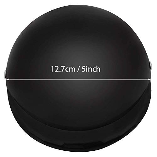 Casco de perro para mascota, casco de motocicleta, casco de bicicleta, sombrero de plástico ABS para mascotas (negro)