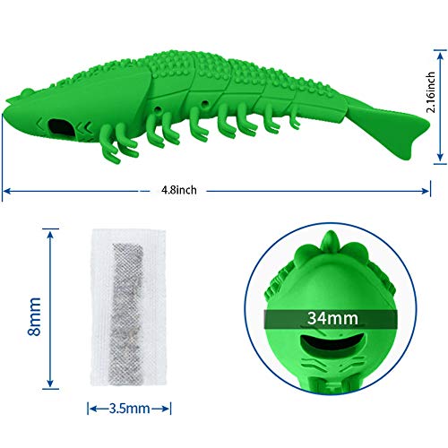 Cepillo de dientes Catnip Juguetes, juguete interactivo para masticar para gatitos gatitos gatos limpieza dental cuidado de los dientes, forma de cangrejo de cangrejo juguete para gatos (rojo)