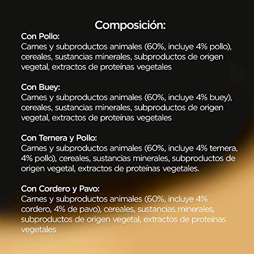 Cesar Multipack de Tarrinas de Comida Húmeda para Perros en Paté, selección de clásicos (Pack de 6 x 4 tarrinas x 150g)