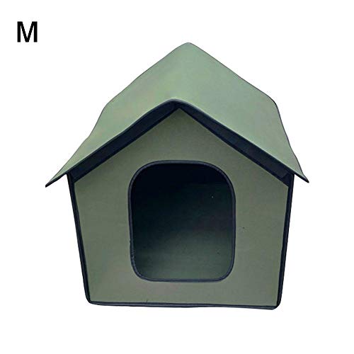 Chalkalon Caseta para Perros Caseta para Gatos Interior Al Aire Libre Resistente A La Intemperie Refugio Plegable para Mascotas para Mascotas