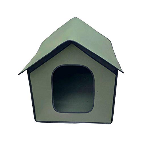 Chalkalon Caseta para Perros Caseta para Gatos Interior Al Aire Libre Resistente A La Intemperie Refugio Plegable para Mascotas para Mascotas