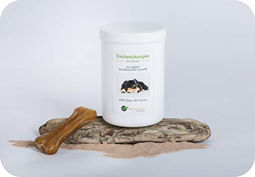 Champú seco para Perros, con Polvo de Arcilla Original marroquí | Vegano y Bio | para el Cuidado del Pelo sin Productos químicos | 1 kg
