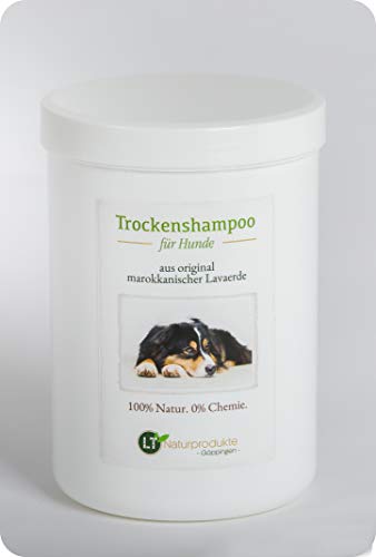 Champú seco para Perros, con Polvo de Arcilla Original marroquí | Vegano y Bio | para el Cuidado del Pelo sin Productos químicos | 1 kg