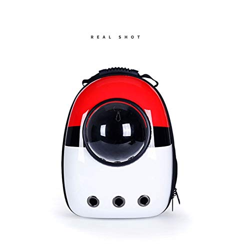 CHAOFEI Cápsula Espacial Transpirable, Bolsa De Viaje con Burbujas De Astronauta, Transporte, Lindo, Pequeño, Perro, Gato, Portador, Mochila para Mascotas M Pokemon