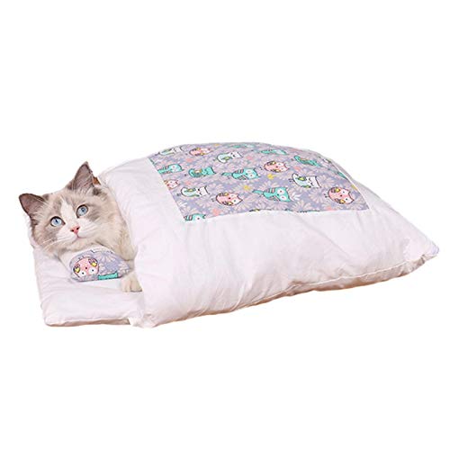 chora Saco de Dormir para Gatos, Suave, autocalentador, Lavable, Camas para Gatos, Saco, Manta, Alfombrilla, Saco para Gatos, Adecuado para Gatos y Cachorros Fashionable