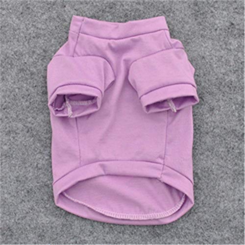 CIDCIJN Ropa para Mascotas,Gato Mascota Traje Violeta De Perros Pequeños Cachorros Gatitos Lindos Vestidos Primavera Verano Vest Camiseta Ropa para Primavera Y Verano,L