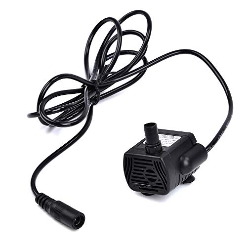 CJMM Bomba de Agua Sumergible, Mini Bomba de Agua Sumergible Ultra Silenciosa, Bombas de Agua para Piscina Estanques y Acuarios, Acuario Fuentes Estanque Sistemas Hidropónicos, 3 W 200 L / H