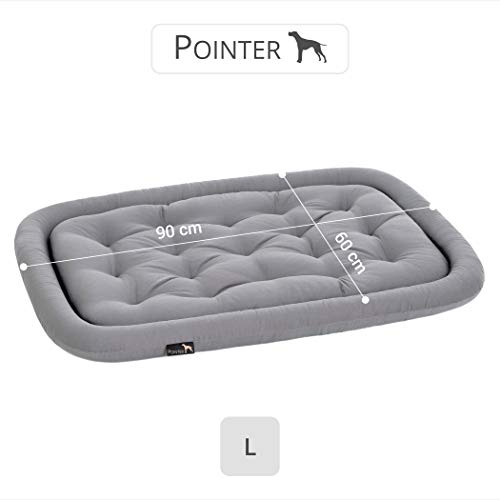 cojín para perros, de Pointer, ortopédica, estable, antiarañazos, para verano, reversible, limpieza fácil, apto para secadora, lavable completamente a 95°C, calidad prémium, tamaño y color a elegir