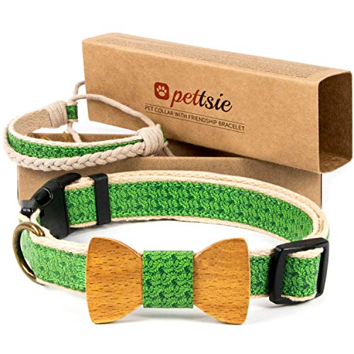 Collar con pajarita para perros y brazalete de amistad marca Pettsie