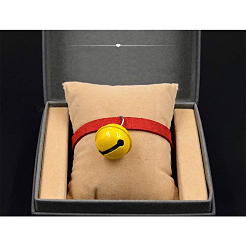 Collar de Gato japonés para Gatito, Cachorro, Mascota, Collares de Gato Ajustables con Campanas y Hebilla de Seguridad de liberación rápida, Adecuado para la mayoría de los Gatos domésticos (S)