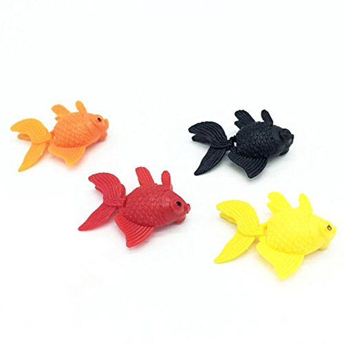 collectsound Adorno de acuario artificial realista para decoración de peces, color naranja