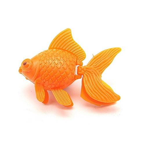 collectsound Adorno de acuario artificial realista para decoración de peces, color naranja