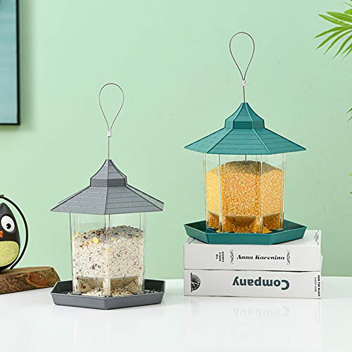 Comedero Pajaros Jardin Comedero Pajaros Exterior Jardín pájaro Robin pájaro Hambre alimentador de Aves La alimentación de Aves Grey