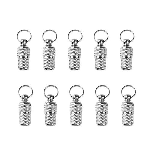 Concisea 10pcs Mini Etiquetas de Identificación para Perro, Etiquetas de Identificación de con Nombre Gatos Accesorios Placas Identificativas Perros Anti-Perdido Etiqueta de DireccióN Incluida Llavero