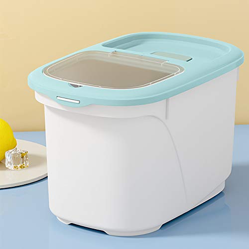 Contenedor de almacenamiento de golosinas para alimentos para mascotas, hebillas de sellado Plástico Mascota Perro Gato Animal Dispensador de comida seca Diseño de caja de secado independiente