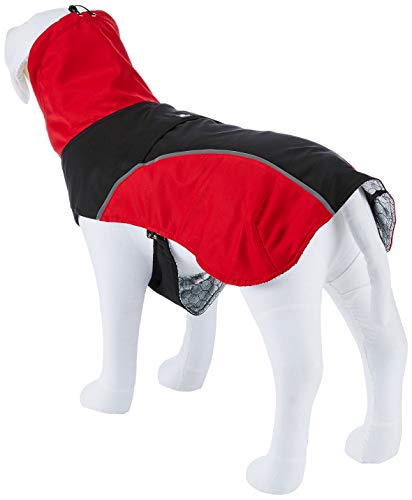 Croci Hiking - Abrigo Impermeable para Perros, Forro termorregulador, Nanga Red, Talla 50 cm - 380 g