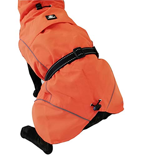 Croci Hiking - Abrigo Impermeable para Perros, Makalu, Forro termorregulador, Color Naranja, Talla 35 cm - 194 g