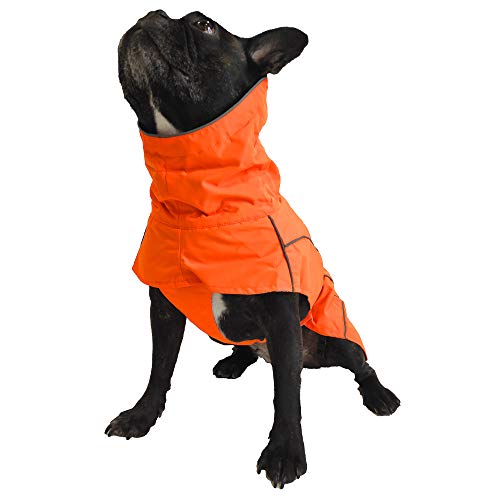 Croci Hiking - Abrigo Impermeable para Perros, Makalu, Forro termorregulador, Color Naranja, Talla 35 cm - 194 g
