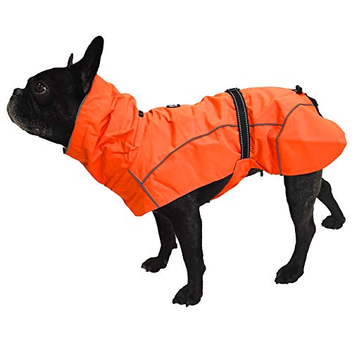 Croci Hiking - Abrigo Impermeable para Perros, Makalu, Forro termorregulador, Color Naranja, Talla 35 cm - 194 g