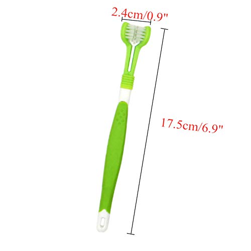 Csheng Cepillo De Dientes para Perros Cepillos De Dientes para Perros Cepillo De Dientes para Cachorros Cepillo De Dientes para Mascotas Productos De Limpieza Oral para Mascotas
